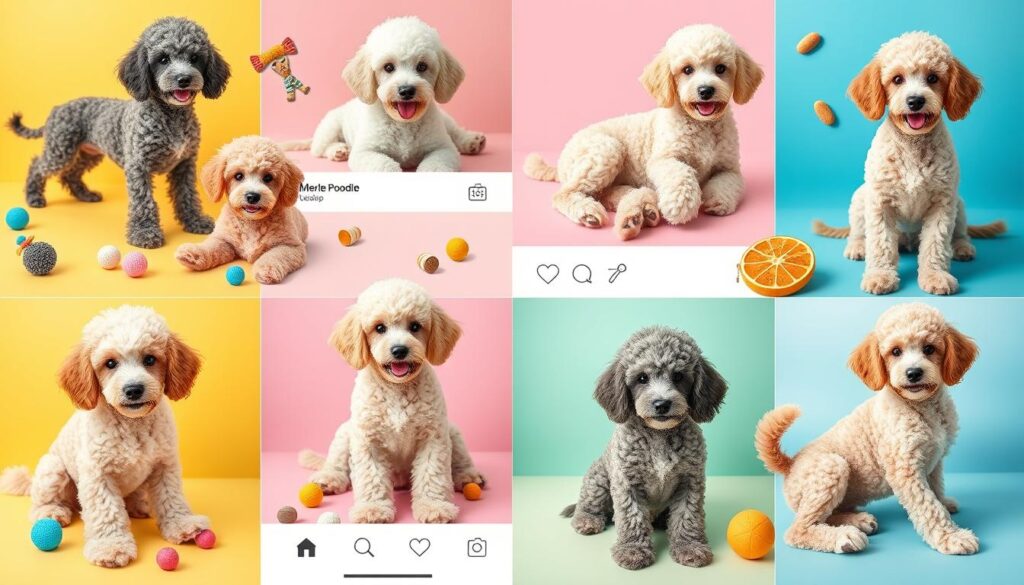 merle poodles on social media