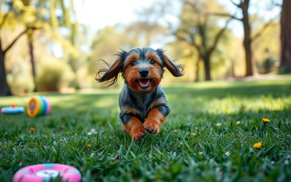 activities for wire haired dachshund puppy