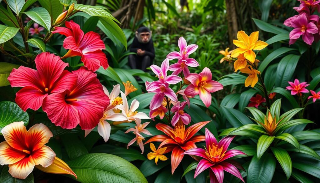 flowers in capuchin monkey diet