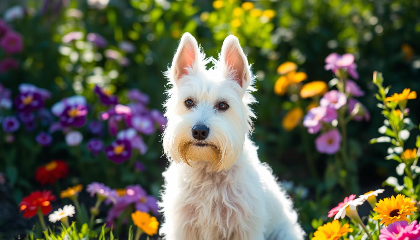 white miniature schnauzer